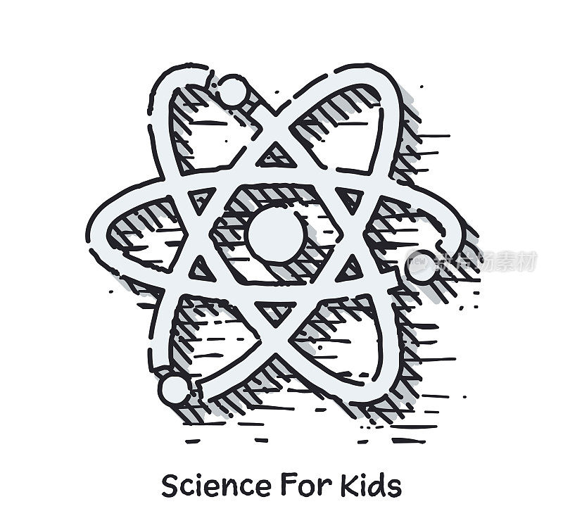 Hand Drawn Science For Kids Sketch Line Icon for Web